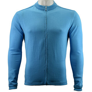 Plain merino wool cycling jersey in the colour of your choice