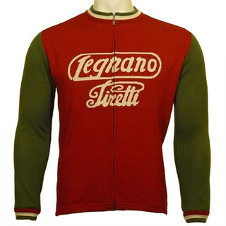 Legnano Full Zip long Sleeve Merino Wool Cycling Jersey