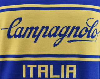 Maillot De Cyclisme Vintage Campagnolo Wool Mix - Marque Record C Mercier - Années 1970 - Occasion