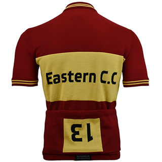 Eastern Cycling Club Merino Wool cycling Jersey - back