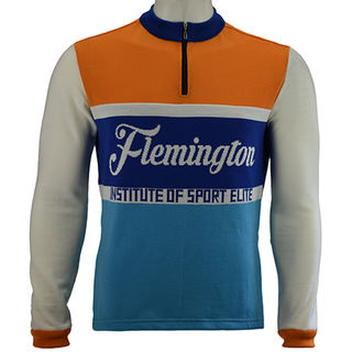 Flemington merino wool cycling jersey - front