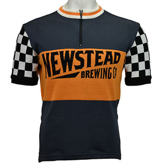 Newstead Brewery merino wool cycling jersey -  front