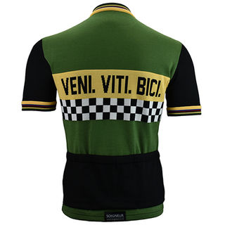 Veni Viti Bici merino wool cycling jersey - back