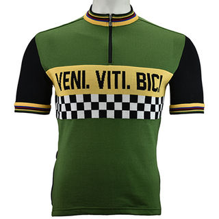 Veni Viti Bici merino wool cycling jersey - front