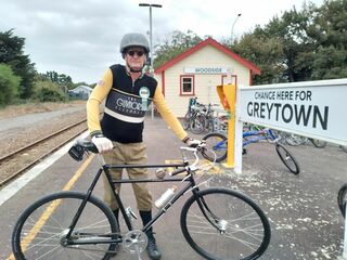 Bruce and his Pashley at a Tweed Ride