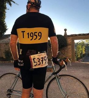 Checco custom merino wool cycling jersey - rear