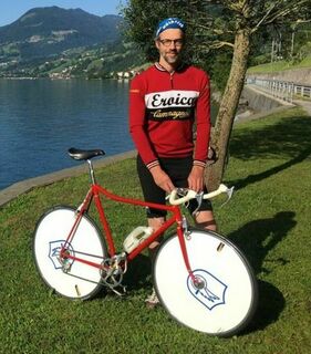 Joe with his Eroica jersey
