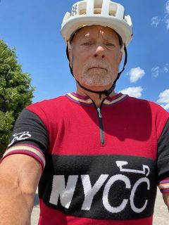 New York wool cycling jersey