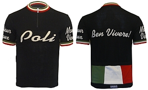 Poli Merino wool cycling jersey