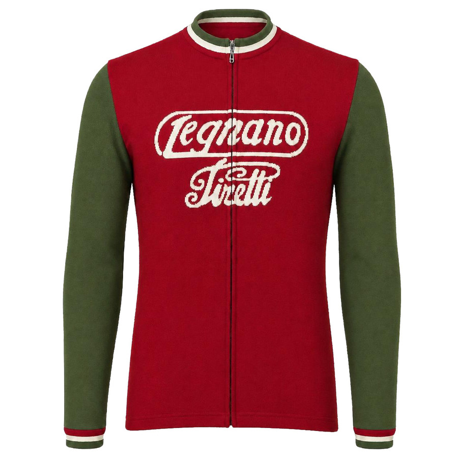 Legnano Full Zip long Sleeve Merino Wool Cycling Jersey