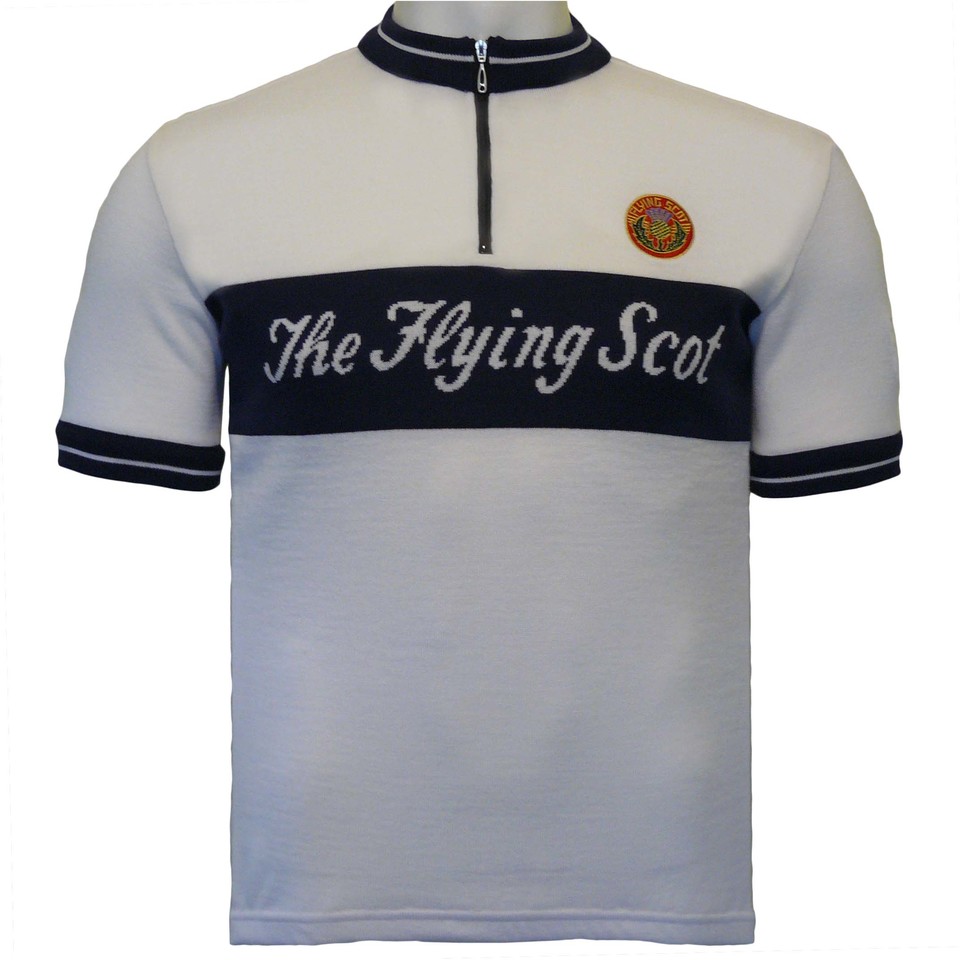 Flying Scot SS with Embroidery Merino Wool Cycling Jersey