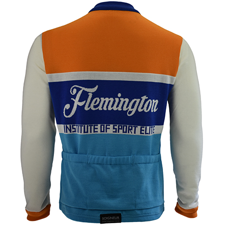 Flemington merino wool cycling jersey - Back