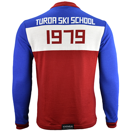 Turoa Ski School merino wool jersey  - Back