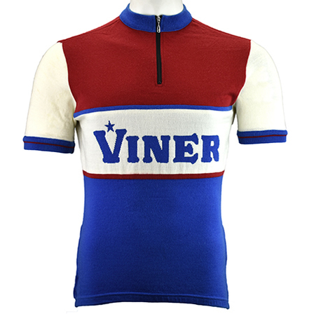 Viner merino wool cycling jersey - front