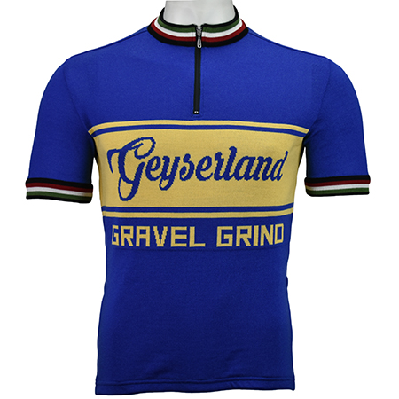 Geyserland Gravel Grind Merino Wool Cycling Jersey