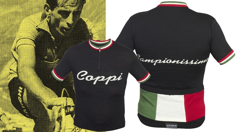 Coppi wool cycling jersey