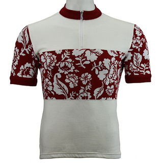Flowers Merino Wool Cycling Jersey