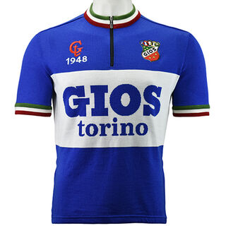 Gios merino wool cycling jersey Front