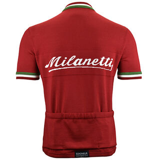 Milanetti Merino Wool Cycling jersey - back