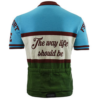 Poggie Kingdom Merino Wool cycling Jersey - Back
