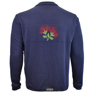 Pohutukawa Merino Wool Cycling Jersey - back