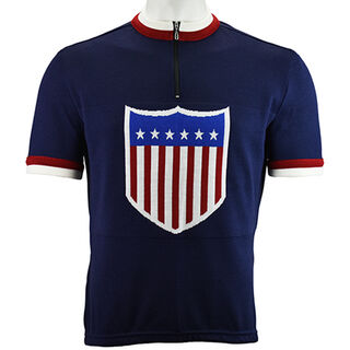 USA Merino Wool Cycling jersey - front