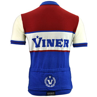 Viner merino wool cycling jersey - back