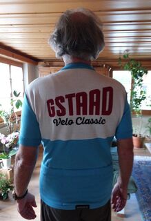 Martin and his custom Gstaad jersey