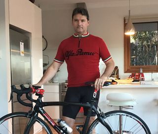 Alfa Romeo wool cycling jersey