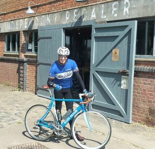 Our Claud Butler jersey in blue
