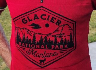 Glacier National Park logo - detail