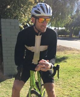 Saint Piran's Cross Cornwall merino wool cycling jersey