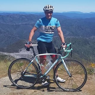Bianchi Gimondi merino wool cycling jersey