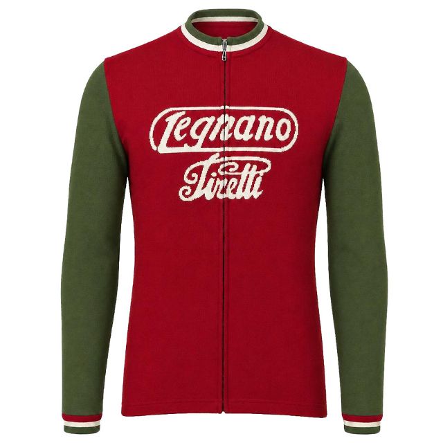 Legnano Full Zip long Sleeve Merino Wool Cycling Jersey